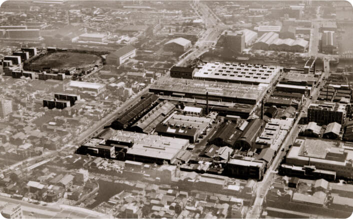 復興した深川工場（1968 当時）